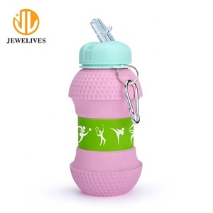 Collapsible Food Grade <strong>Water</strong> <strong>Bottle</strong> Silicone <strong>Golf</strong> Design Portable Leak Proof Travel <strong>Water</strong> <strong>Bottle</strong> - Product Image 2