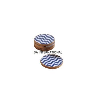 Sous-verres ronds en bois et marbre pour la décoration de table et la décoration de la maison, sous-verres ronds pour la décoration de table - Product Image 4