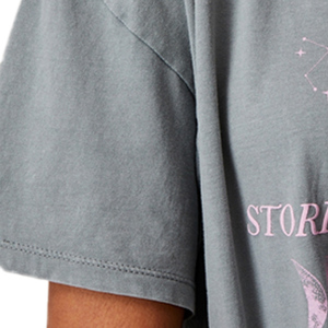 Camiseta 100% de algodón para niñas y estudiantes, Camiseta con estampado de pantalla y color atractivo, colección de verano - Product Image 6