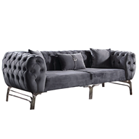 Canapé-lit Chesterfield en bois massif extensible capitonné à prix réduit avec design turc pour appartement et salon