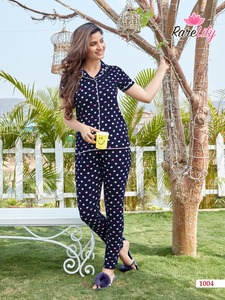 Pyjama pour femmes en coton, style 2021, deux pièces, vêtements de nuit pour adultes - Product Image 5
