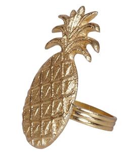 Rond de serviette de créateur en métal, rond de serviette décoratif - Product Image 2