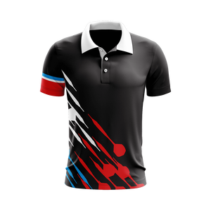 เสื้อดาร์ท เสื้อเจอร์ซีย์ เสื้อกีฬา สำหรับเทนนิสและแบดมินตัน มีกระเป๋า บริการ OEM สีและโลโก้ตามสั่ง โพลีเอสเตอร์ 100% คุณภาพสูง - Product Image 4