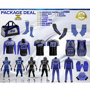 PAQUETE DE OFERTA Superventas Fútbol americano TRANSPIRABLE Venta al por mayor Clubes y equipos de fútbol americano Uniforme de alta calidad UNISEX - Product Image 1