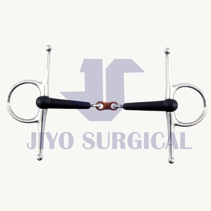 เต็มที่แก้มม้า Snaffle บิตกับ Lozenge ไขมันคู่ข้อต่อรูปไข่สแตนเลส - Product Image 5