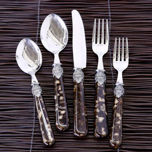 Ensemble de couverts fantaisie pour table de mariage, ensemble de couverts en acier inoxydable avec polissage brillant/placage nickel, ensemble de couverts décoratifs indiens faits à la main - Product Image 5