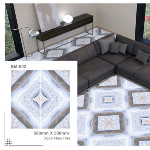 Carrelages de sol indiens modernes en céramique numérique 500x500mm finition solide brillante antibactérienne pour une utilisation intérieure dans les chambres et les appartements - Product Image 1