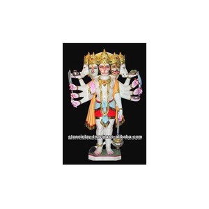 Statue hanman en marbre, Statue panchmuki sur pied - Product Image 1