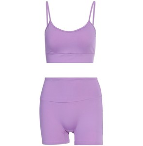 Ensemble 2 pièces haut et short, sans manches, couleur unie, legging, sexy, fitness, ensemble pour femme, été - Product Image 4
