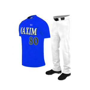 Faites votre propre logo pas cher prix Best-seller uniforme de baseball Prix compétitif Fabriqué en usine Premium qualité uniforme pour hommes - Product Image 1