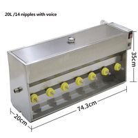 Machine d'alimentation pour cochon, en acier inoxydable, 15l/20l, à Double face, à température constante, mangeoire automatique pour cochon, lait