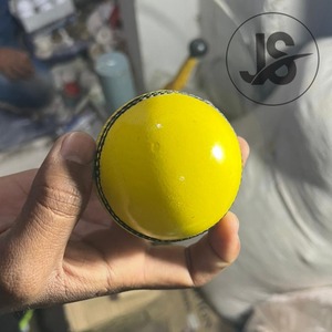 International Level Regulation Yellow <b>Cricket</b> Ball | Size Men Women Youth | Color Yellow Red <b>White</b> Pink | Hardball - Product Image 3