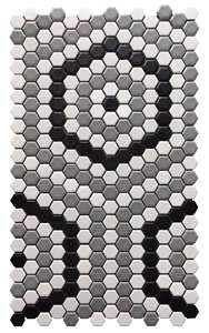 Mosaico Cerámico Hexagonal en Blanco, Negro y Gris, Diseños <span class=keywords><strong>de</strong></span> 2022, para Tiendas <span class=keywords><strong>de</strong></span> Ropa - Product Image 6