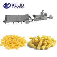 Ligne de production de machine extrudeuse à vis simple entièrement automatique en acier inoxydable pour la fabrication de pâtes et de macaronis, capacité 200 kg/h