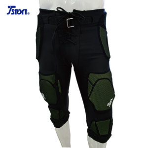 TSPORT-Pantalon intégré évacuant l'humidité pour football américain-Polyester noir/Nylon/Spandex - Product Image 4