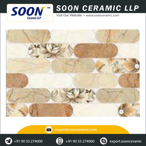 Carreaux de sol en porcelaine de fabrication indienne, nouveau design 200x300mm, design rustique, utilisation extérieure, antidérapants, résistants aux acides - Product Image 2
