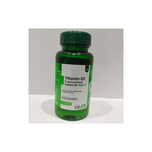 Meilleure vente de vitamine D3 Colécaliférol 5000 UI Comprimé Complément alimentaire de qualité supérieure pour des os solides Fonction de soins de santé - Product Image 1