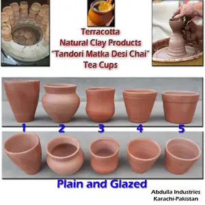 Terracotta Thee Kopjes Thee Mok Thee Kom Thee Glas Wegwerp Cups Natuurlijke Klei Product Gebakken Klei Cups Terracotta Tandoori Chai