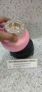 NEW STYLE IN PINK <b>COLOUR</b> <b>CANDLE</b> LIGHT CREMATION URN FUNERAL SUPPLIES BRASSWORLD INDIA - Product Image 2