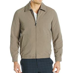 Veste de golf décontractée légère pour homme Veste de sport classique en toile extensible imperméable à l'eau avec fermeture éclair sur le devant de haute qualité - Product Image 1