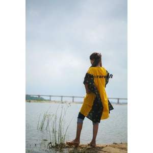 Kaftan en coton brodé pour femmes, vêtements de plage, longueur aux genoux, cover-ups, style boho, nouvelle collection 2021 - Product Image 6