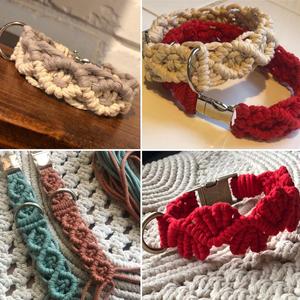 Collares de macramé personalizados para perros, regalos únicos para perros, accesorios para mascotas, arneses para el cuidado de mascotas - Product Image 1