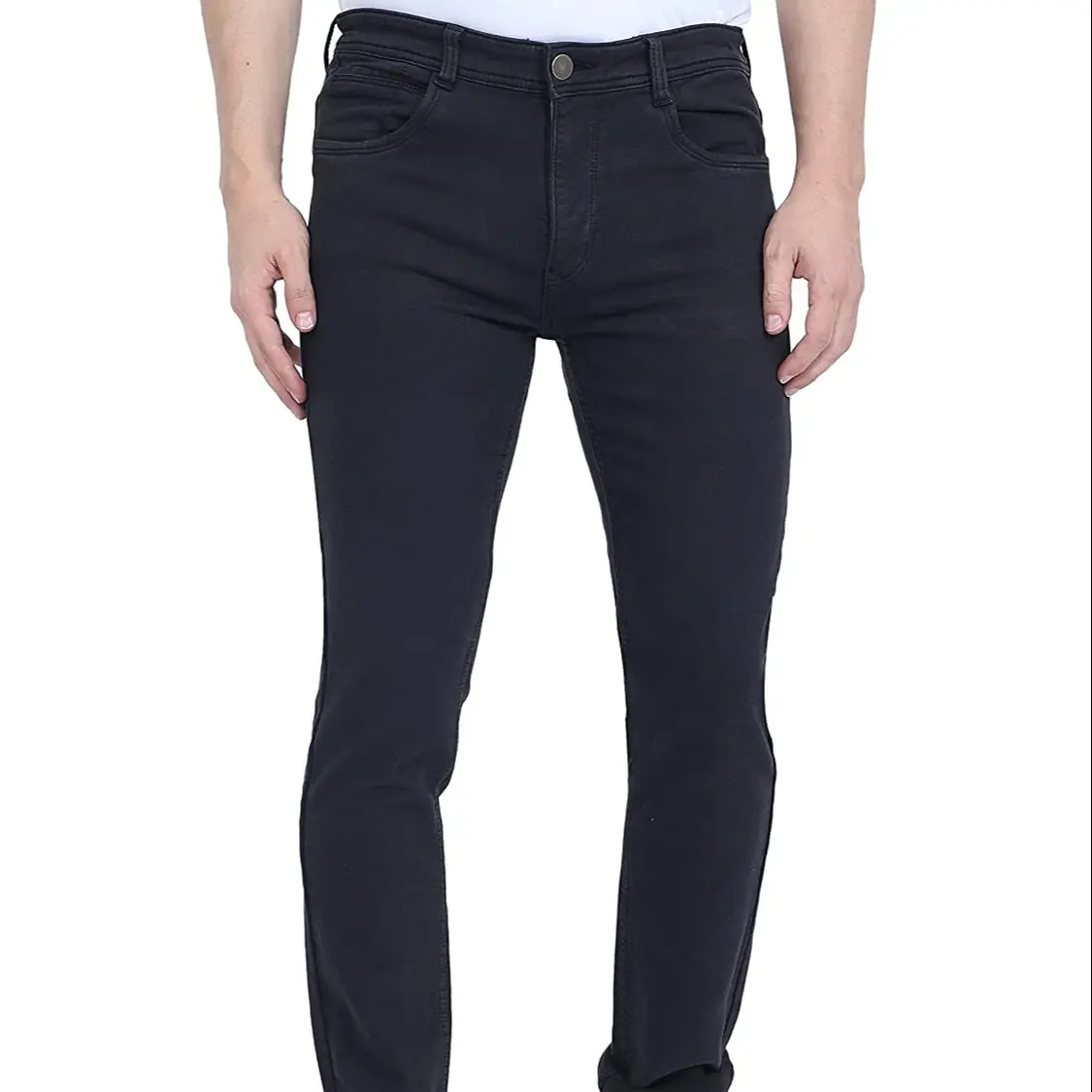 سروال جينز أنيق مطرز من ماركة high street بلون فاتح لزراعة بنطلون جينز من شركة مصنعة للمعدات الأصلية كبيرة الحجم