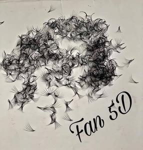 ขายร้อนพัดลม Premade ขนตา10 D เคลือบสีดำเซ็ทฐาน - Product Image 2