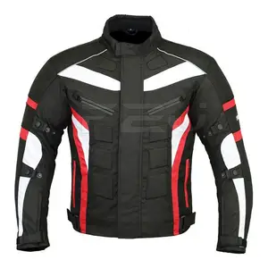 Jaket Kulit Sepeda Motor Kualitas Premium, Jaket Pelindung Sepeda Motor untuk Pengendara, Jaket Kulit Modis Berkendara