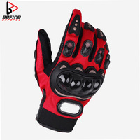 Guantes de Motocross de Cuero, Impermeables, Antideslizantes, Dedos Completos, Protección Cálida para Exteriores, Unisex, Deportivos, Negros, Diseño Personalizado