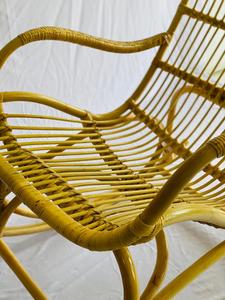 Fauteuil à bascule Simple en rotin indonésien, design moderne, Style français, idéal pour un salon ou un balcon - Product Image 4