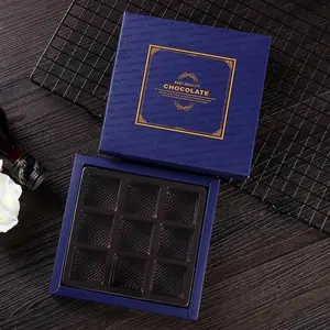 Eko toptan şeker çikolata ambalaj hediye kutusu özel etiket çikolata kağıt kutuları ambalaj özel Logo