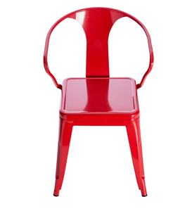 Chaise de salle à manger en métal multicolore unique de style industriel pour la maison, le bureau et l'extérieur pour le restaurant et l'appartement - Product Image 1