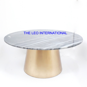 Mesa de Centro de Vidrio de Lujo Nórdico, Moderna y Sencilla, con Base de Metal Plateado, Muebles para Sala de Estar, Cocina y Hogar - Product Image 6