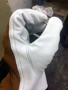 Nuevos Guantes de Conducción de Cuero Vacuno Blanco Pak WP-1005 XL, Multifuncionales, de Invierno, de Seguridad, Anti-Impactos, Anti-Calor, Antideslizantes - Product Image 5