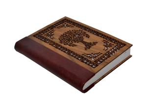 Cut <b>Work</b> Journals New Design Tree of Life Creative Eco Friendly Wooden Cover Office Notebooks 120 Pages - Product Image 3