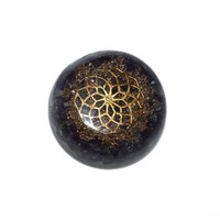 Agate Orgonite Pyramide en forme de dôme Style Feng Shui & Love Générateur d'énergie pour la protection EMF Pierre précieuse sculptée