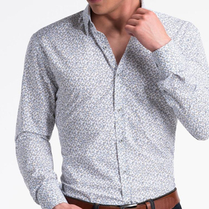 Custom Fancy fashion Latest fashion luxury design new product <b>Long</b> <b>sleeve</b> cotton <b>men</b> dress <b>shirt</b> - Product Image 1