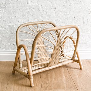 Handmade Natural Rattan Magazine Rack Organization Book <b>Shelves</b> & File Holder Organizer RFS-051 for Living Room Dining Hotels - Product Image 3