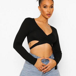Plain Blank Heavy 100% Cotton Tshirts Women Oversize Crop Top Dark Green Cotton Tee - Product Image 1
