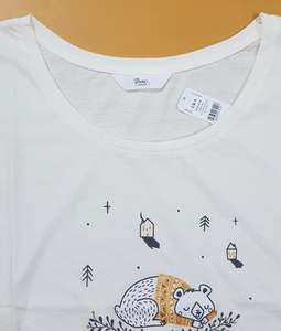 Camiseta de Cuello Redondo de Algodón Tejido de Alta Calidad para Mujer, Manga Corta, Informal, Verano, Teñida, Talla XL, Transpirable, con Etiquetas de Marca - Product Image 5