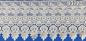 Encajes bordados de algodón hechos a medida, ancho de 4 pulgadas, adecuado para diseñadores de prendas de vestir - Product Image 6