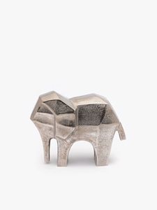 Petite Sculpture d'éléphant en métal pour la décoration de la maison, vente chaude, décor de Table en Aluminium, fabricant et fournisseur - Product Image 3