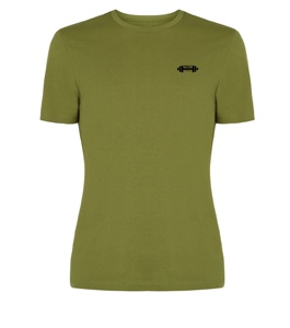 Camiseta de hombre 100% algodón cuello redondo Slim Fit tela de lona ecológica Casual deportes Streetwear camiseta suave tela transpirable - Product Image 1