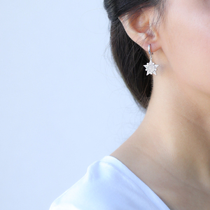 Boucles d'oreilles billie-de-vin en forme d'étoiles, bijou turc, en argent Sterling 925, fait à la main, vente en gros - Product Image 2