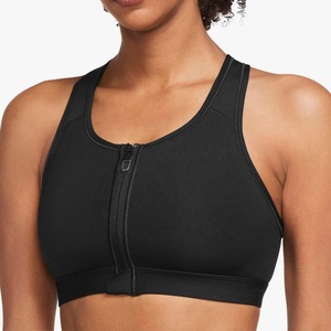 Women's Gym Sports Bra Mid for Yoga Bra <b>Padded</b> <b>Running</b> Jogging Exercise Fitness Quick Dry Anti-Bacterial Spandex/Polyester - Product Image 2