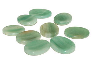 Pierre de palmier polie en aventurine verte naturelle, pierre de souci en cristal, gemmes de poche, décoration de la maison et cadeaux en cristal - Product Image 2