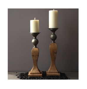 Bougeoir en bois et métal de conception supérieure Dernière arrivée Inde Exportateur de gros pour Noël Bougeoir de Noël Fabricant - Product Image 1