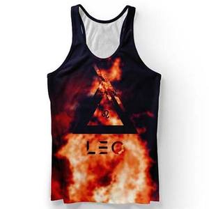 <b>Black</b> 3D Unisex Custom Sublimation <b>Tank</b> <b>Top</b> | Plus Size Print Casual 100% Cotton - Product Image 5