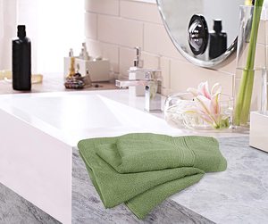 Serviettes de bain et de toilette vert sauge de qualité supérieure, ultra douces et très absorbantes, 600 GSM, pour les maisons, les hôtels, la salle de sport et les bébés - Product Image 6